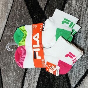 VINTAGE FILA SWIFT-DRY EARLY 2000'S ANKLE 6 PACK SOCKS